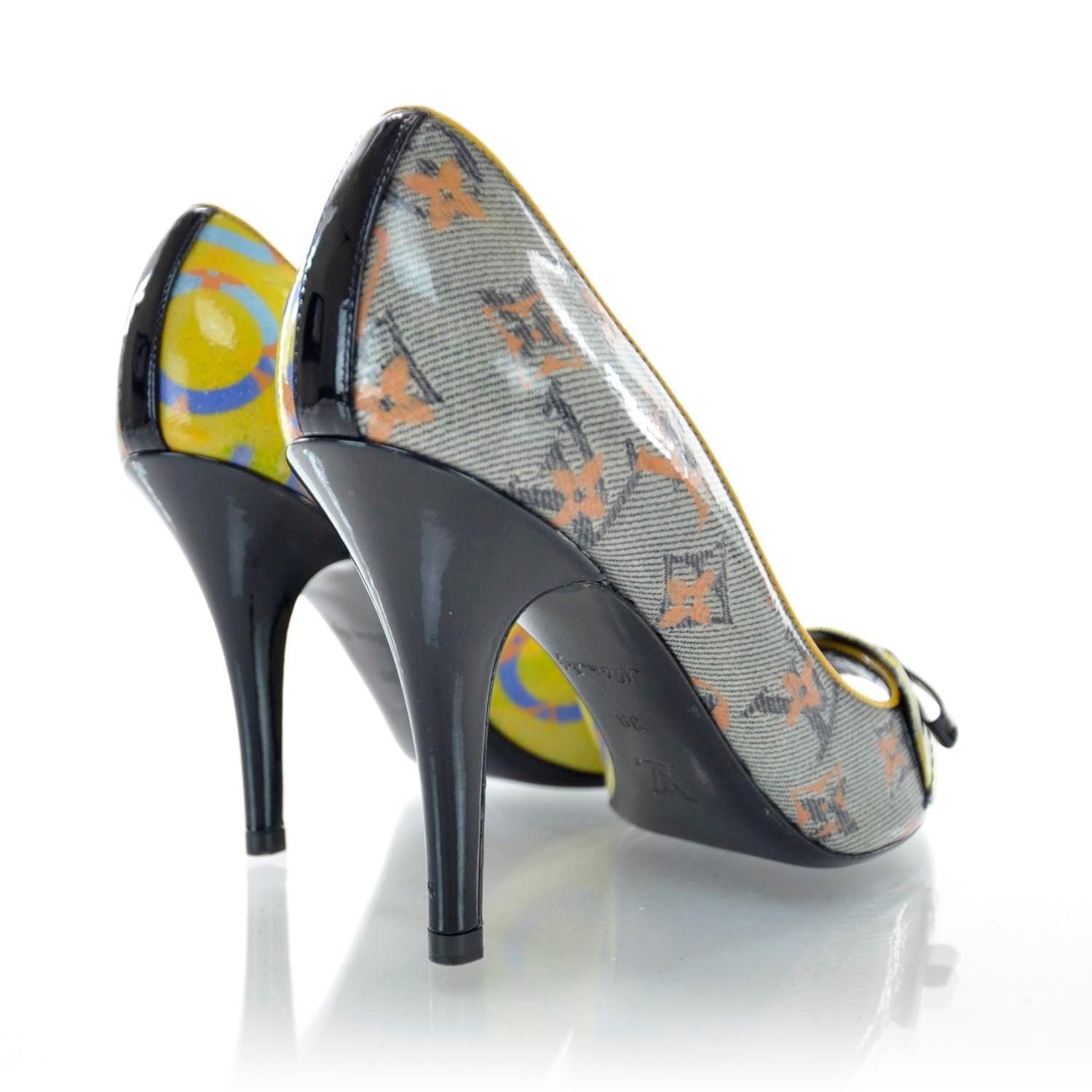 Louis Vuitton Monogram Pulp Flash Pulp Heels 39 3 of 6
