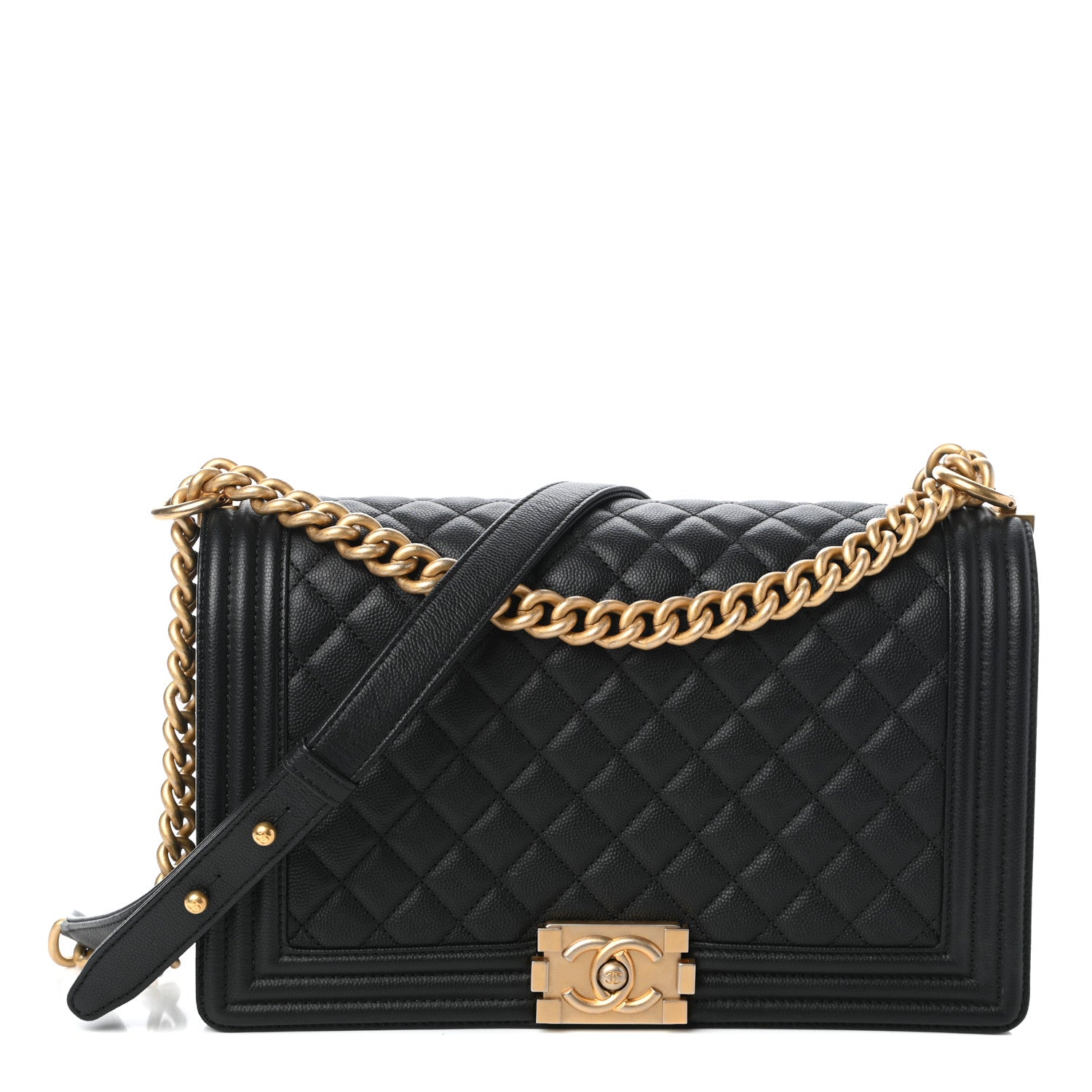 Chanel Caviar Quilted New Medium Boy Flap Black 1 of 10