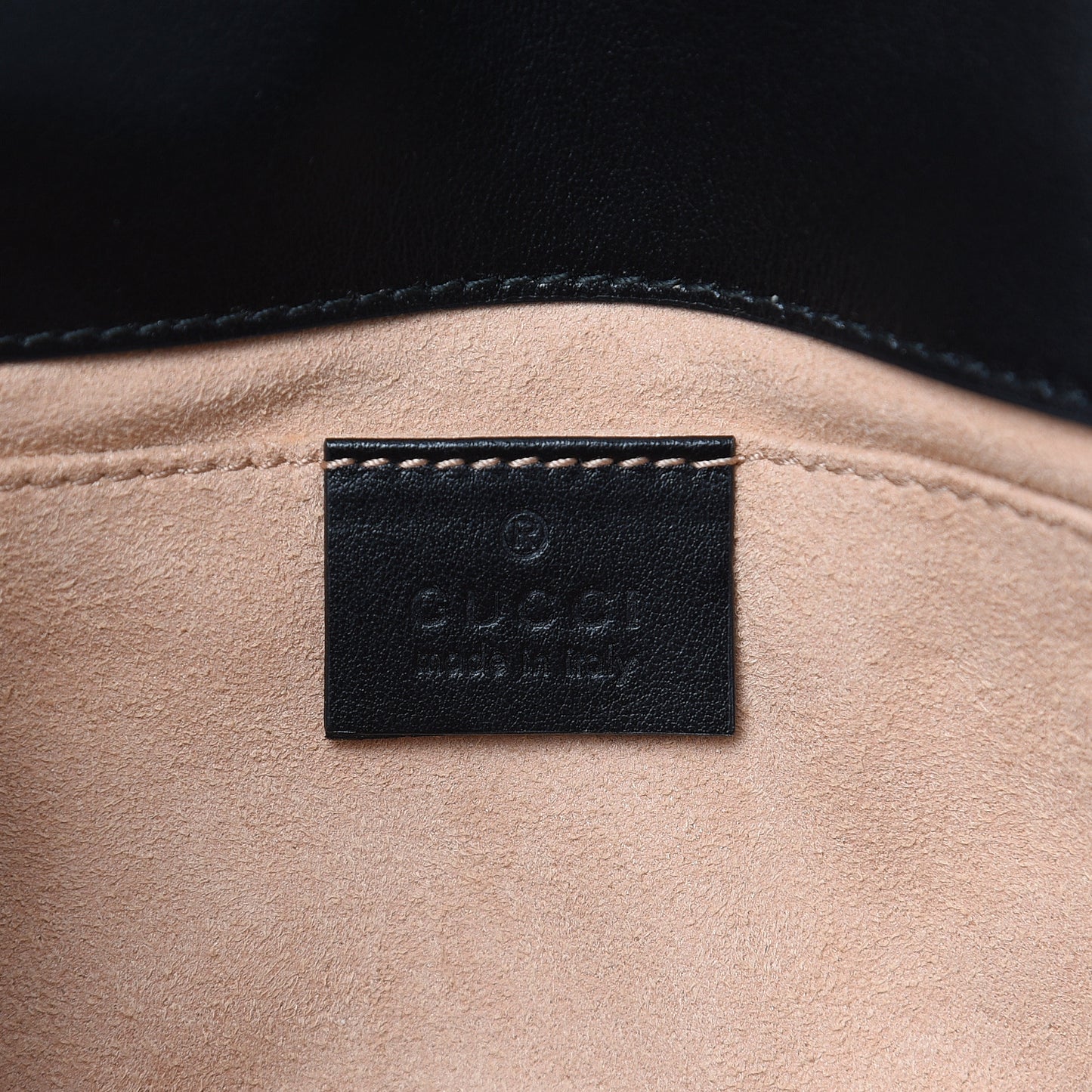 Calfskin Matelasse Mini GG Marmont Shoulder Bag Black