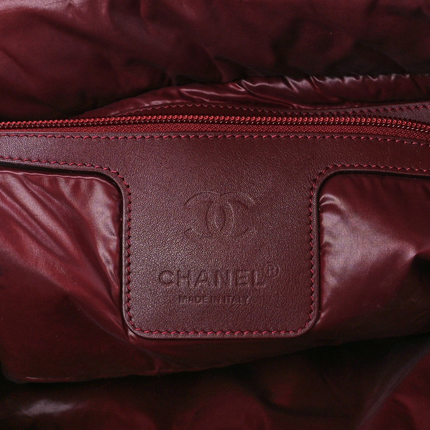 Nylon Quilted Large Coco Cocoon Tote Black