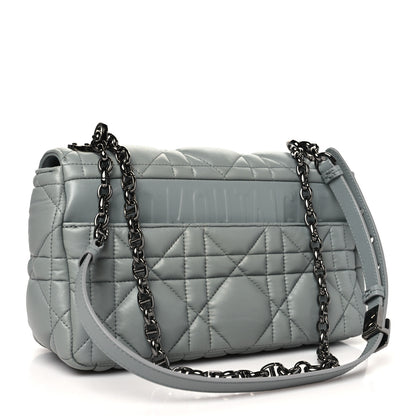 Christian Dior Calfskin Macrocannage Medium Caro Bag Iron Grey 3 of 10