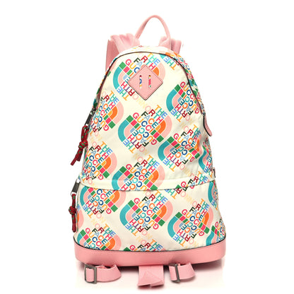 Gucci X THE NORTH FACE Econyl Nylon Medium Backpack Ivory Turquoise Wild Rose 1 of 11