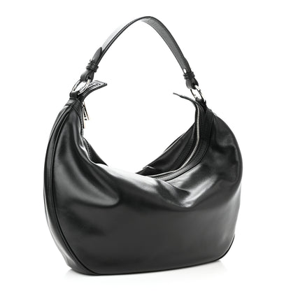 Versace Calfskin Medium Repeat Zip Hobo Black 3 of 11