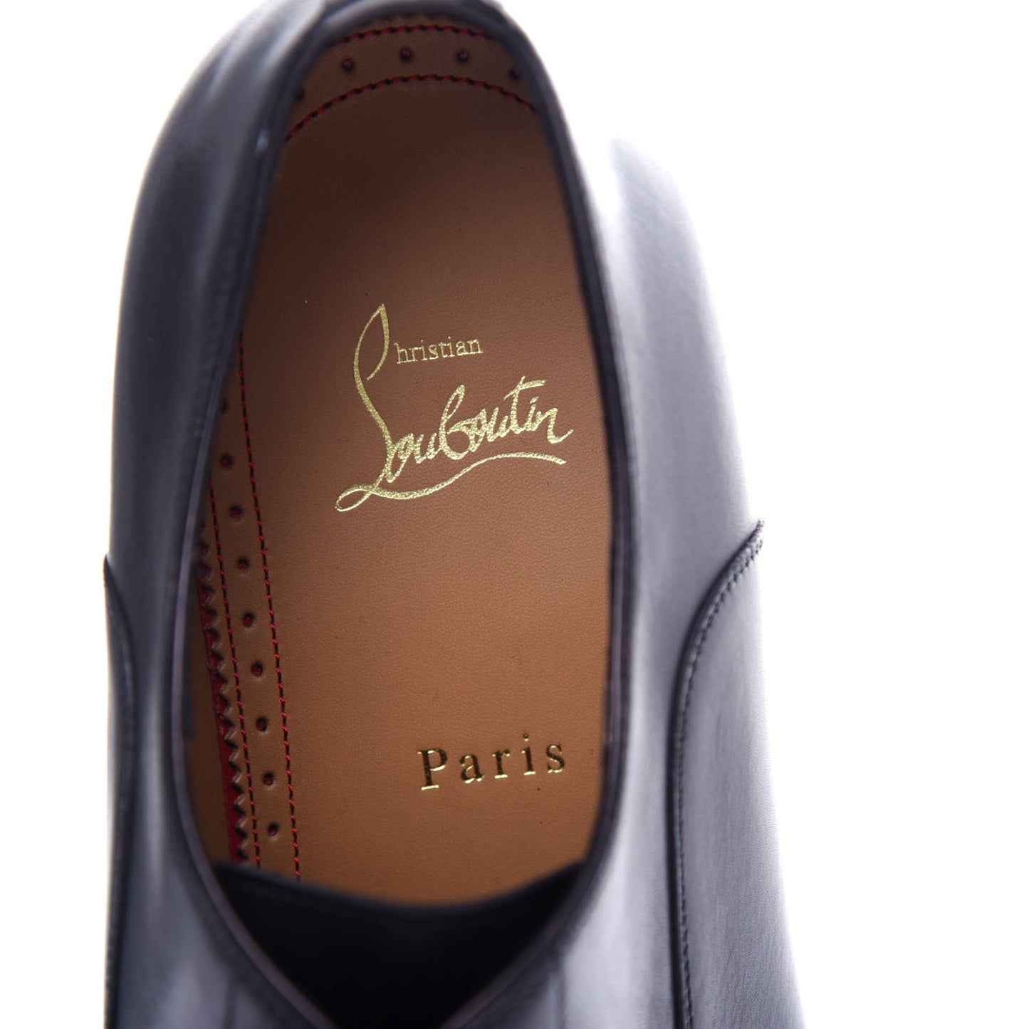 Calfskin Mens Greggo Flat Oxfords 43 Black
