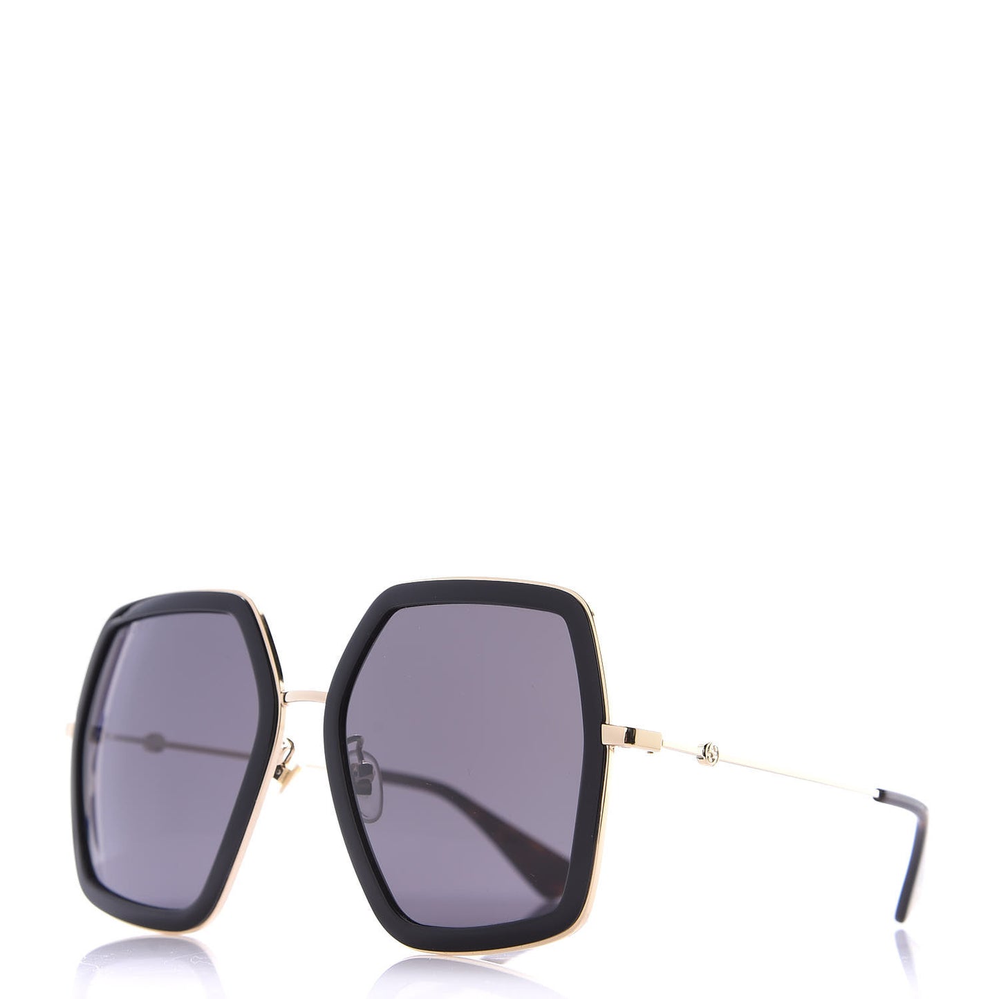 Acetate Oversize Square Frame GG0106S Sunglasses Black