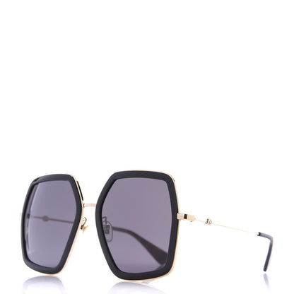 Gucci Acetate Oversize Square Frame GG0106S Sunglasses Black 1 of 7