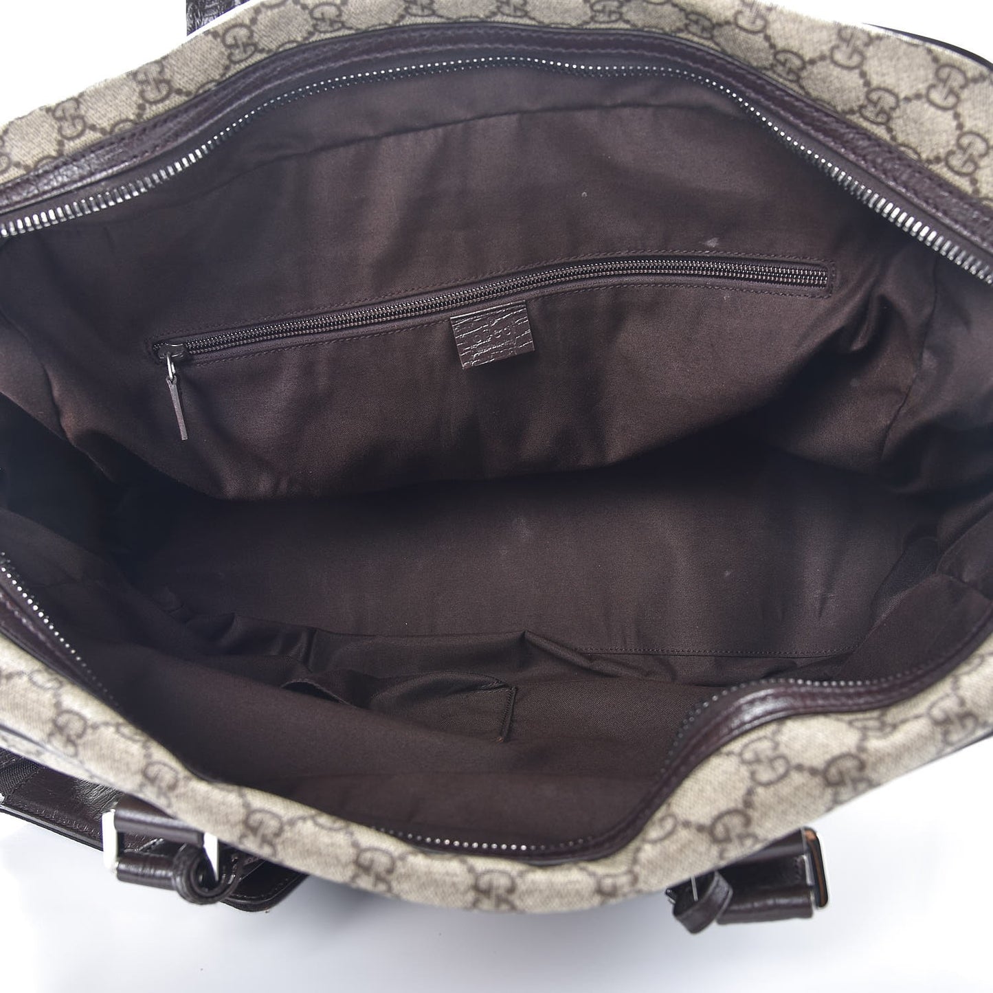 GG Plus Monogram Web Carry On Duffle Bag Ebony
