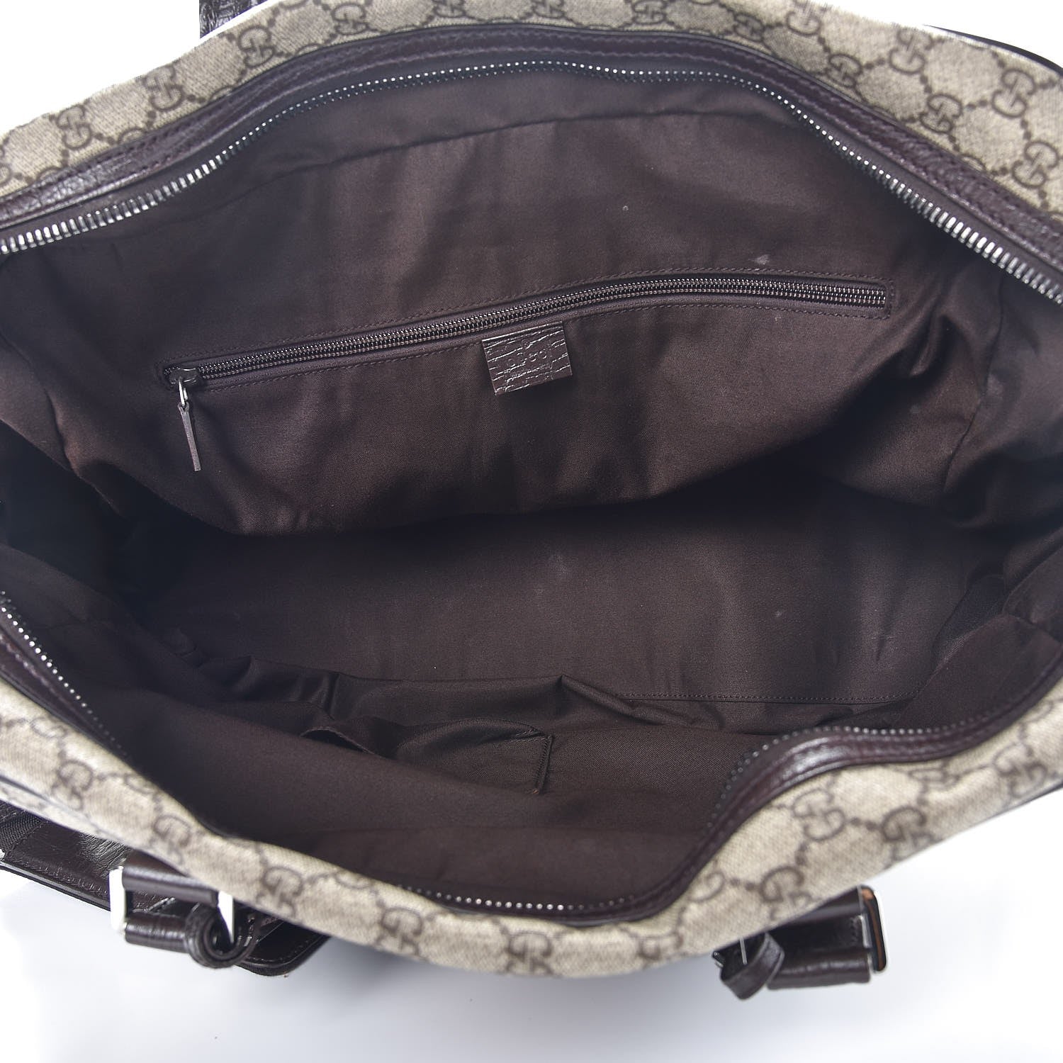 Gucci GG Plus Monogram Web Carry On Duffle Bag Ebony 5 of 14