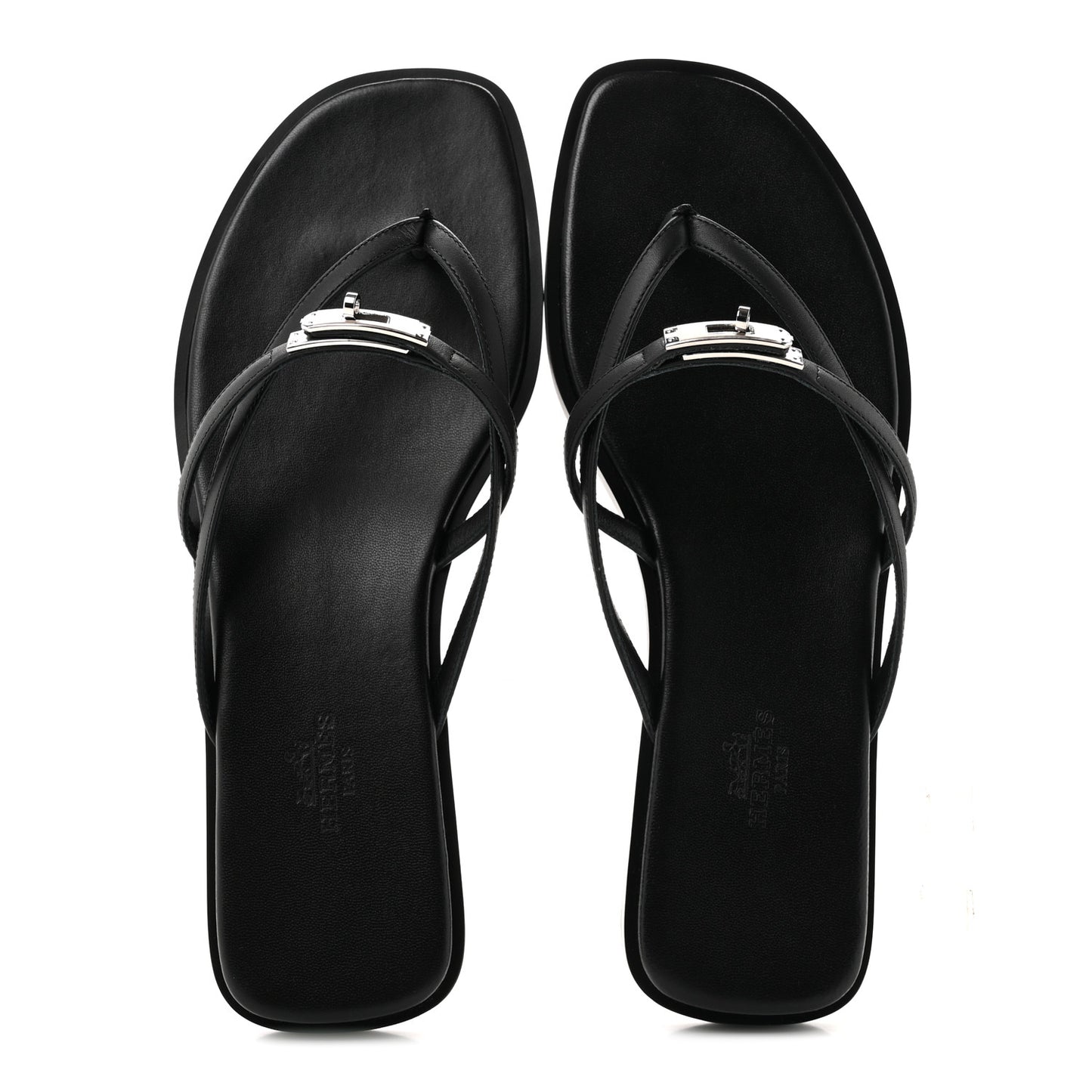 Calfskin Miss Sandals 38 Black