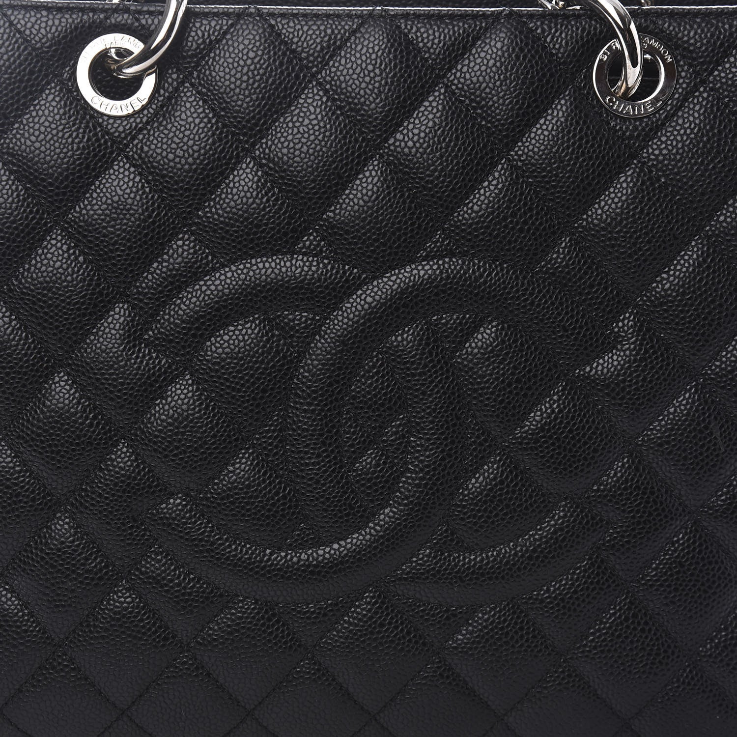 Chanel Caviar Quilted Grand Shopping Tote GST Black 10 of 11