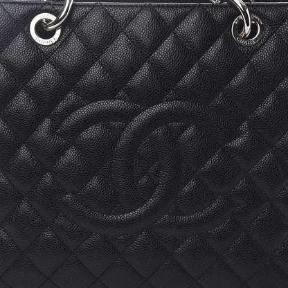 Chanel Caviar Quilted Grand Shopping Tote GST Black 10 of 11