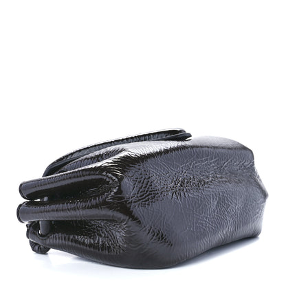 Bottega Veneta Patent Deerskin Small Beak Triangle Flap Shoulder Bag Fondant 4 of 9