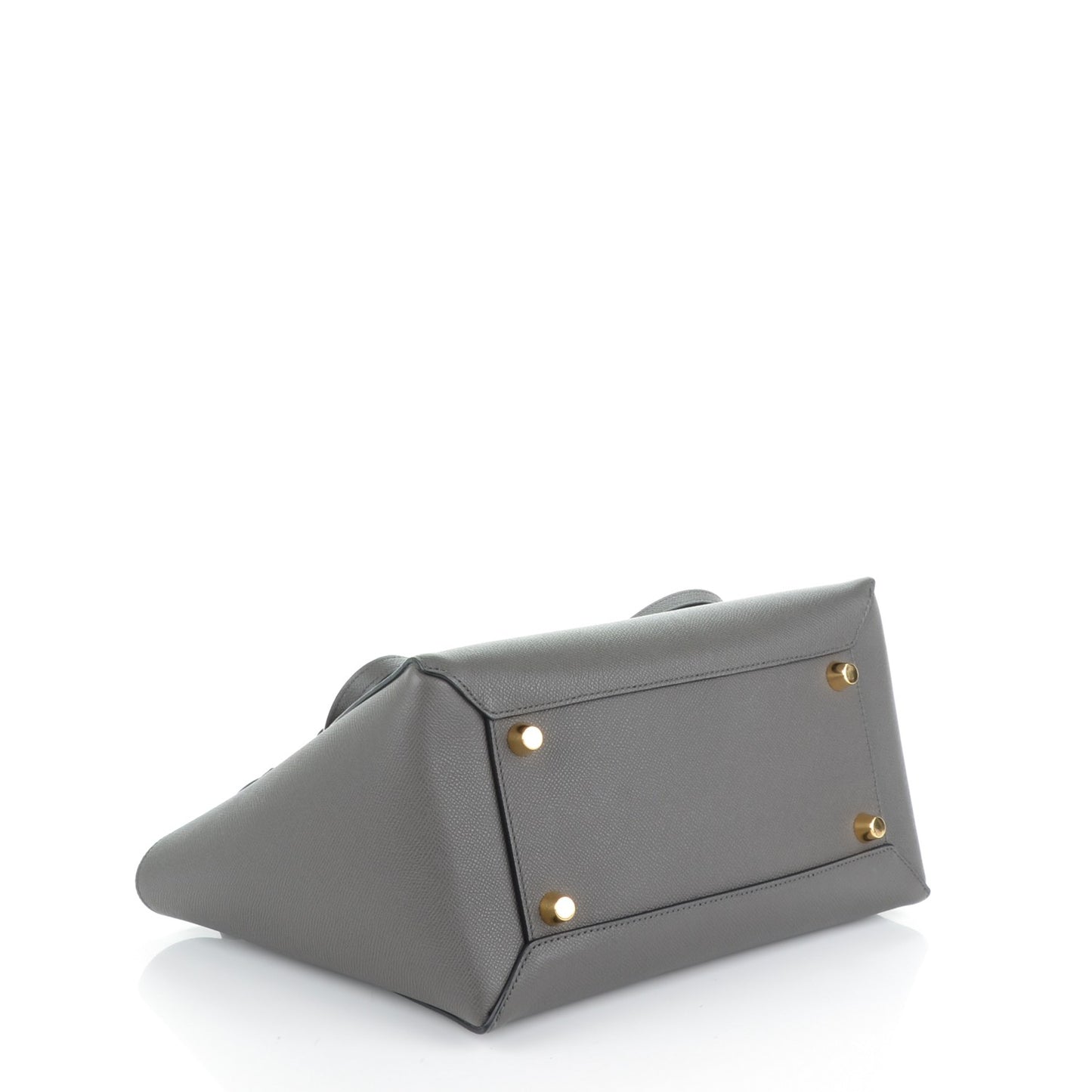 Grained Calfskin Mini Belt Bag Grey