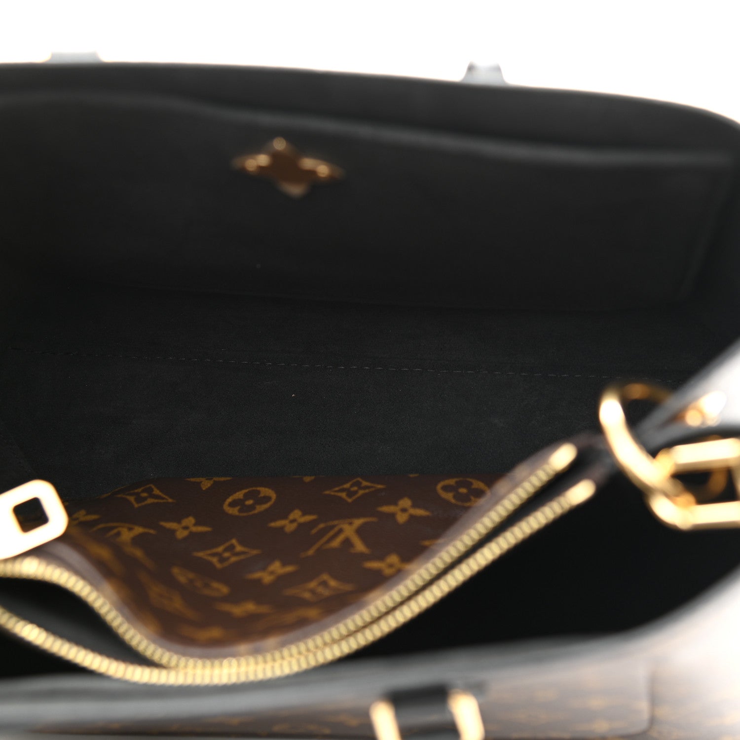 Louis Vuitton Monogram Flower Tote Black 6 of 10