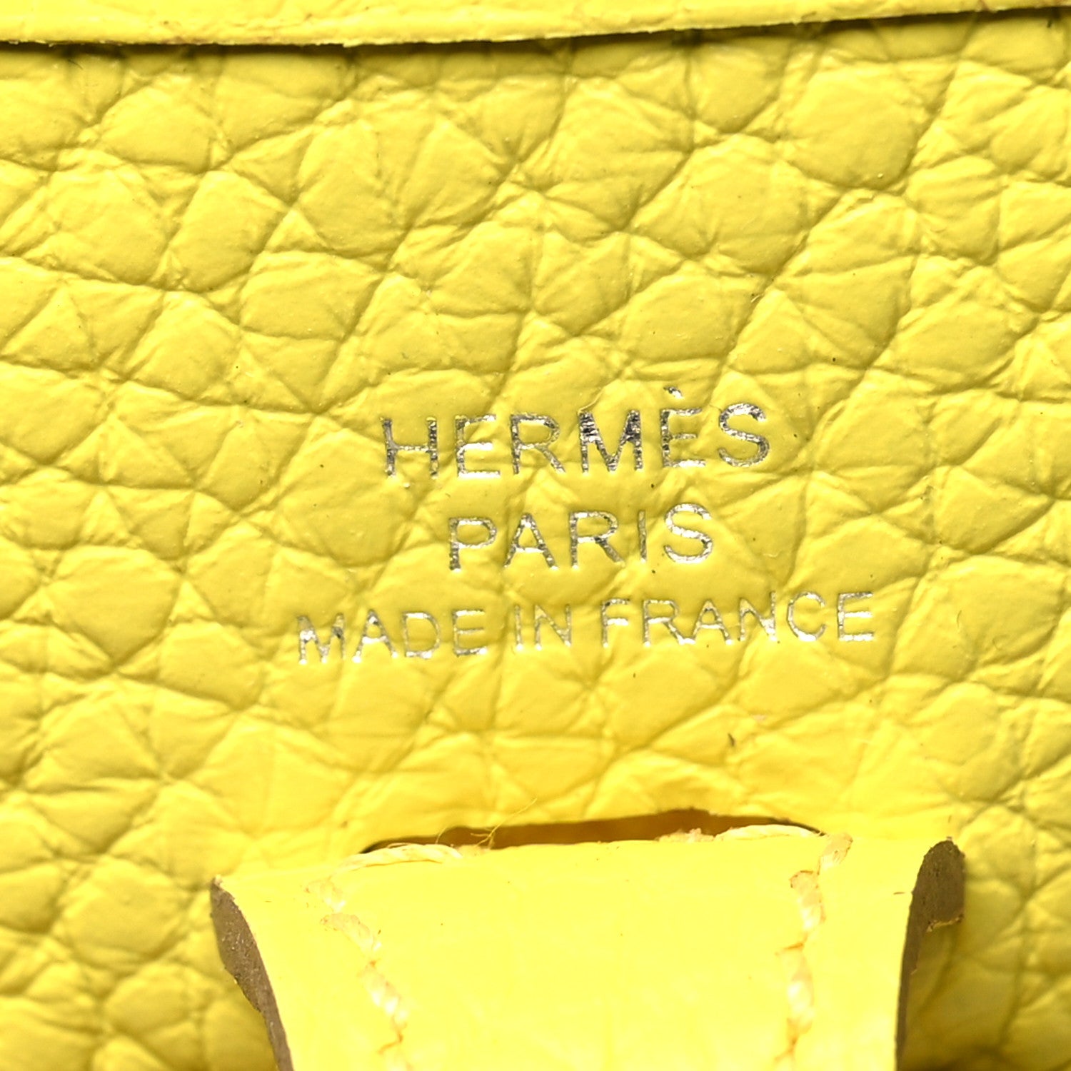 Hermes Taurillon Clemence Evelyne TPM Lime 6 of 10