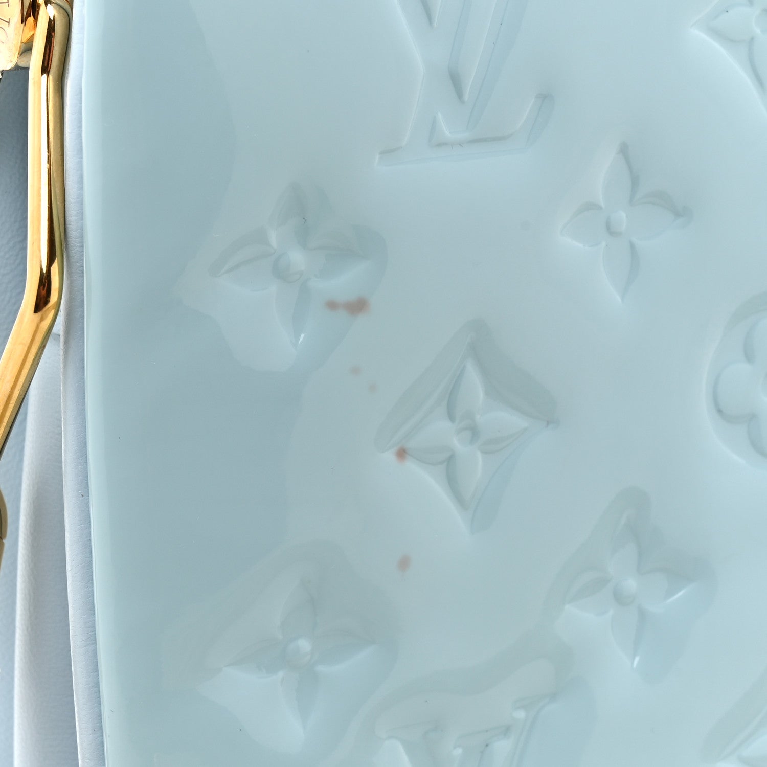 Louis Vuitton Patent Embossed Monogram Coussin PM Sky Blue 11 of 12