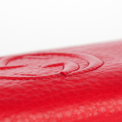Gucci Pebbled Calfskin Soho Continental Wallet Red 10 of 10