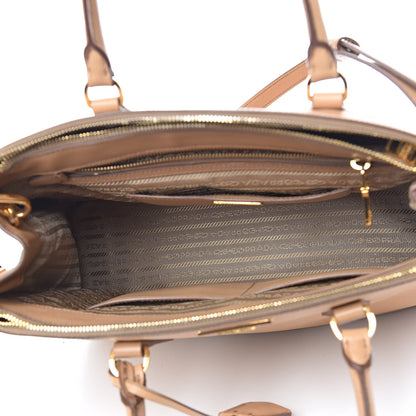 Prada Saffiano Medium Galleria Double Zip Tote Noisette 5 of 14
