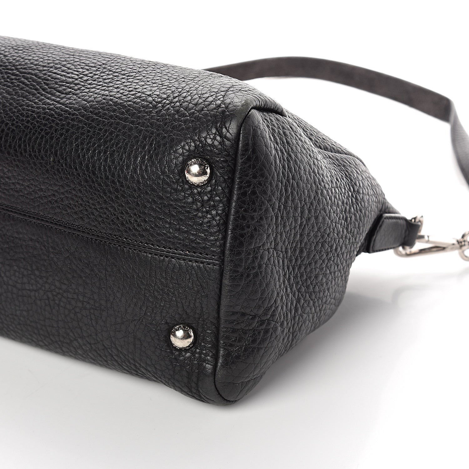 Prada Vitello Daino Shopping Satchel Black 9 of 9