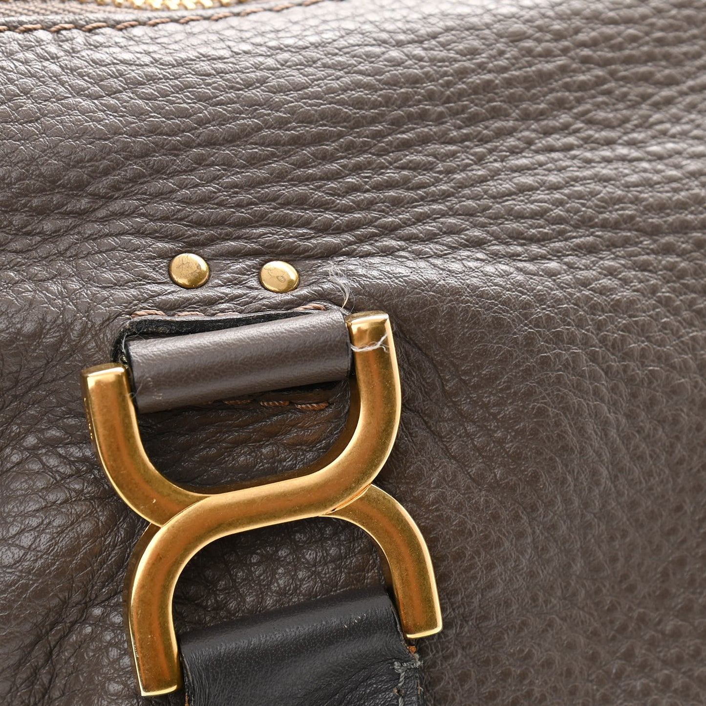 Calfskin Large Marcie Satchel Cashmere Grey