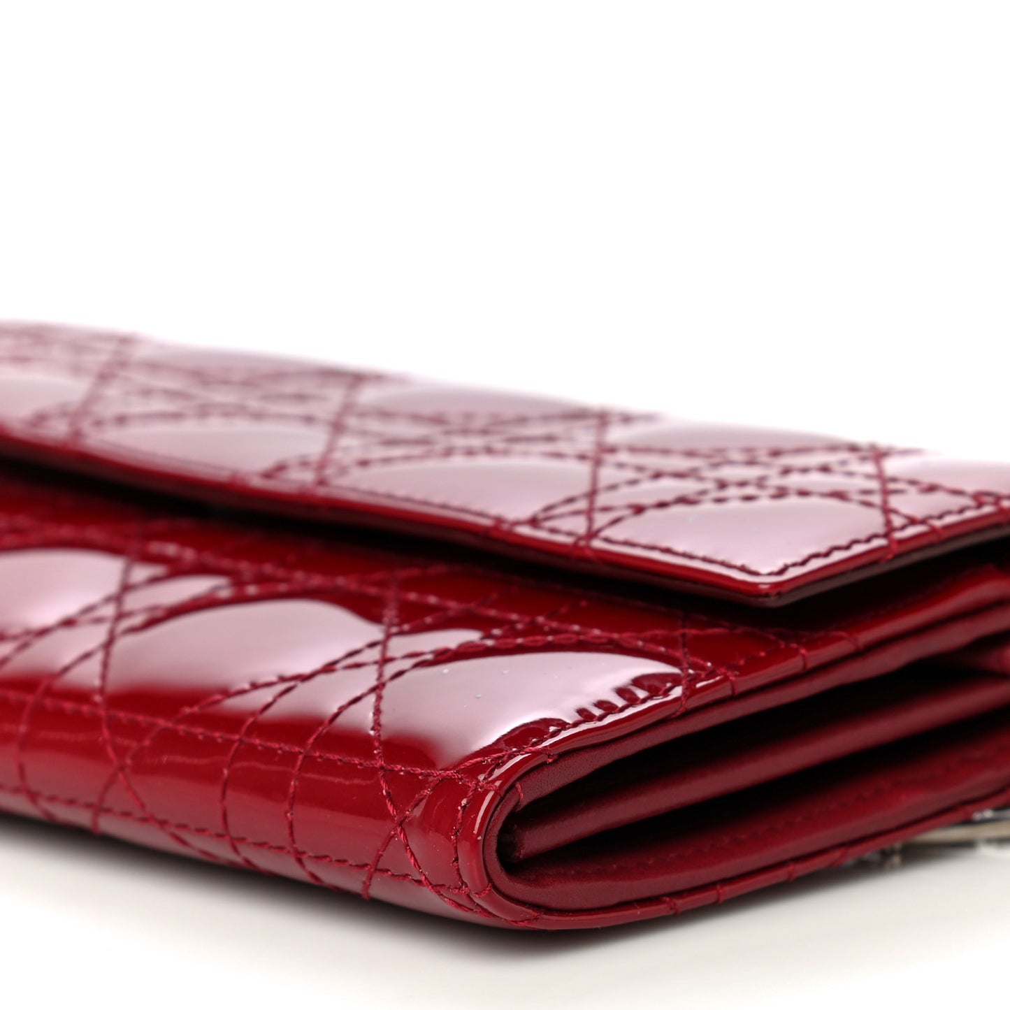 Patent Cannage Rendezvous Chain Wallet Red