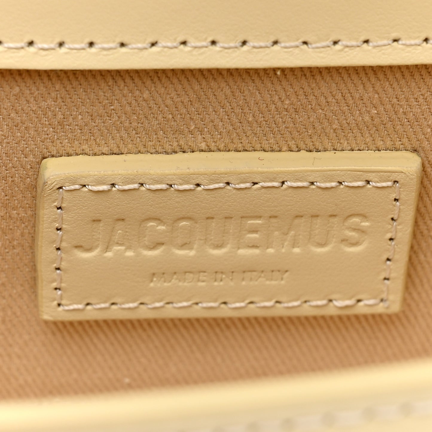 Smooth Calfskin Le Bambino Pale Yellow