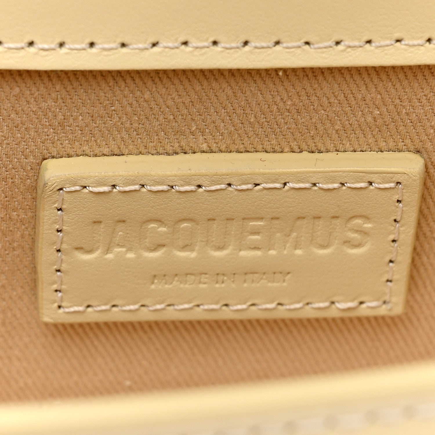 Jacquemus Smooth Calfskin Le Bambino Pale Yellow 6 of 14
