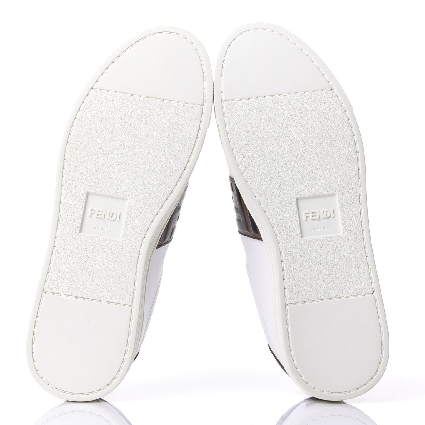 Vitello FF Embossed Womens Slip On Sneakers 38 Ultra White Maya Black
