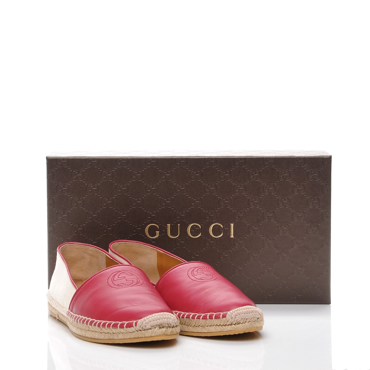 Calfskin Canvas Espadrilles 37.5 Greggio Petunia