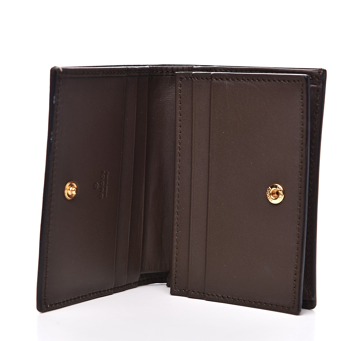 GG Supreme Monogram Card Case Beige