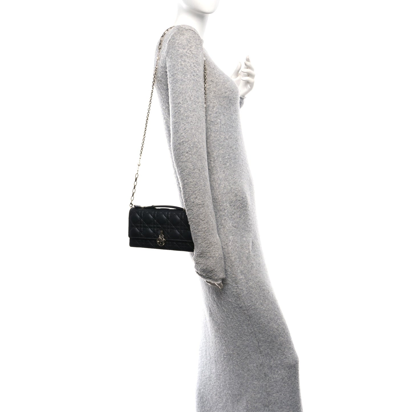 Lambskin Cannage Mini My Dior Bag Black