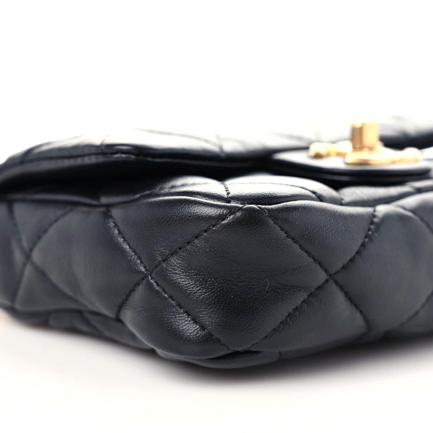 Lambskin Quilted Mini CC Funky Town Flap Black