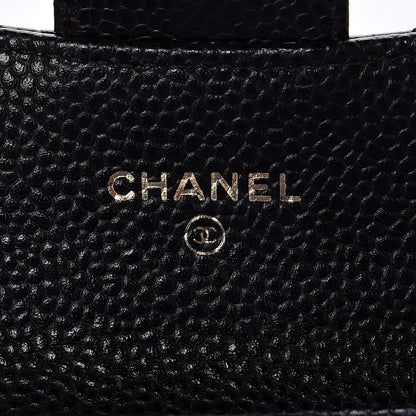 Chanel Caviar Quilted Flap Card Holder Black 6 of 9