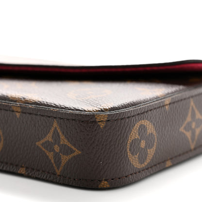 Louis Vuitton Monogram Pochette Felicie Chain Wallet Fuchsia 10 of 10