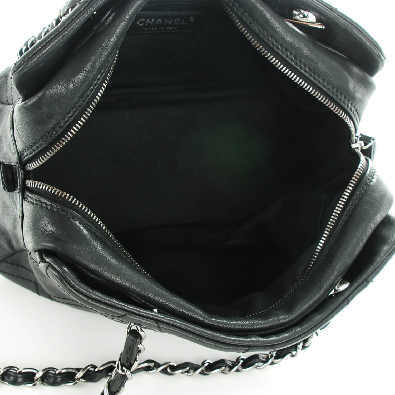 Chanel Calfskin Small Diamond Stitch Tote Black 5 of 7