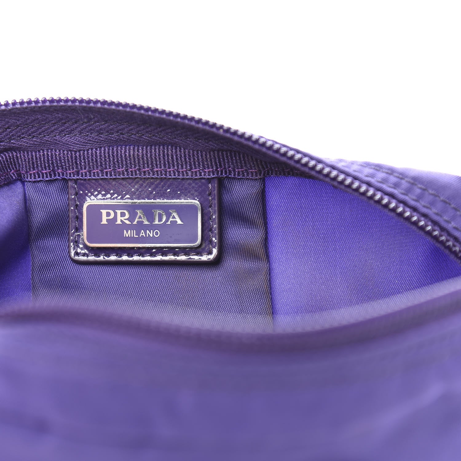 Prada Nylon Vela Cosmetic Pouch Viola 8 of 8