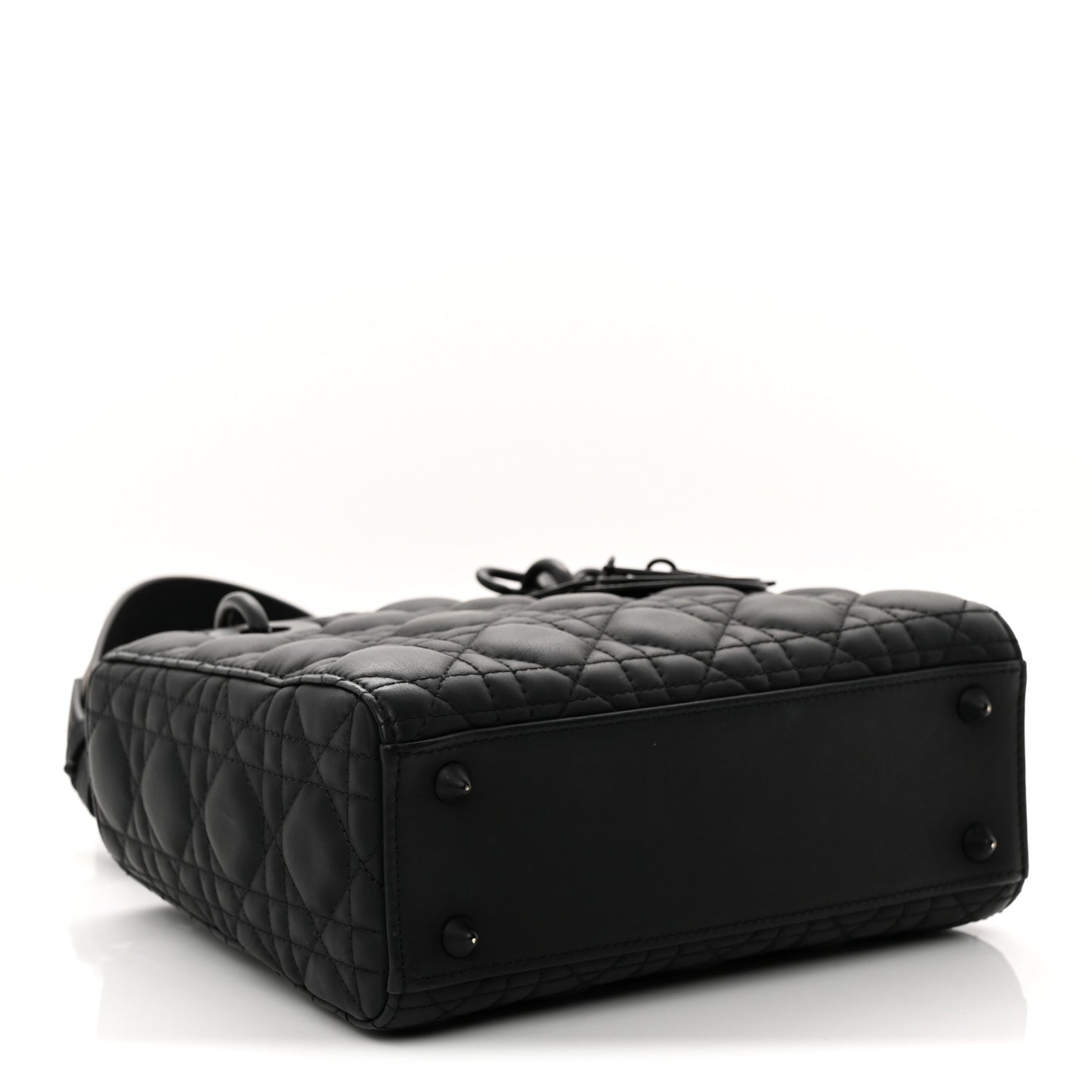 Ultra Matte Calfskin Cannage Small My ABCDior Lady Dior Black