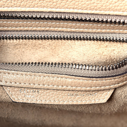 Celine Drummed Calfskin Micro Luggage Dune 6 of 9