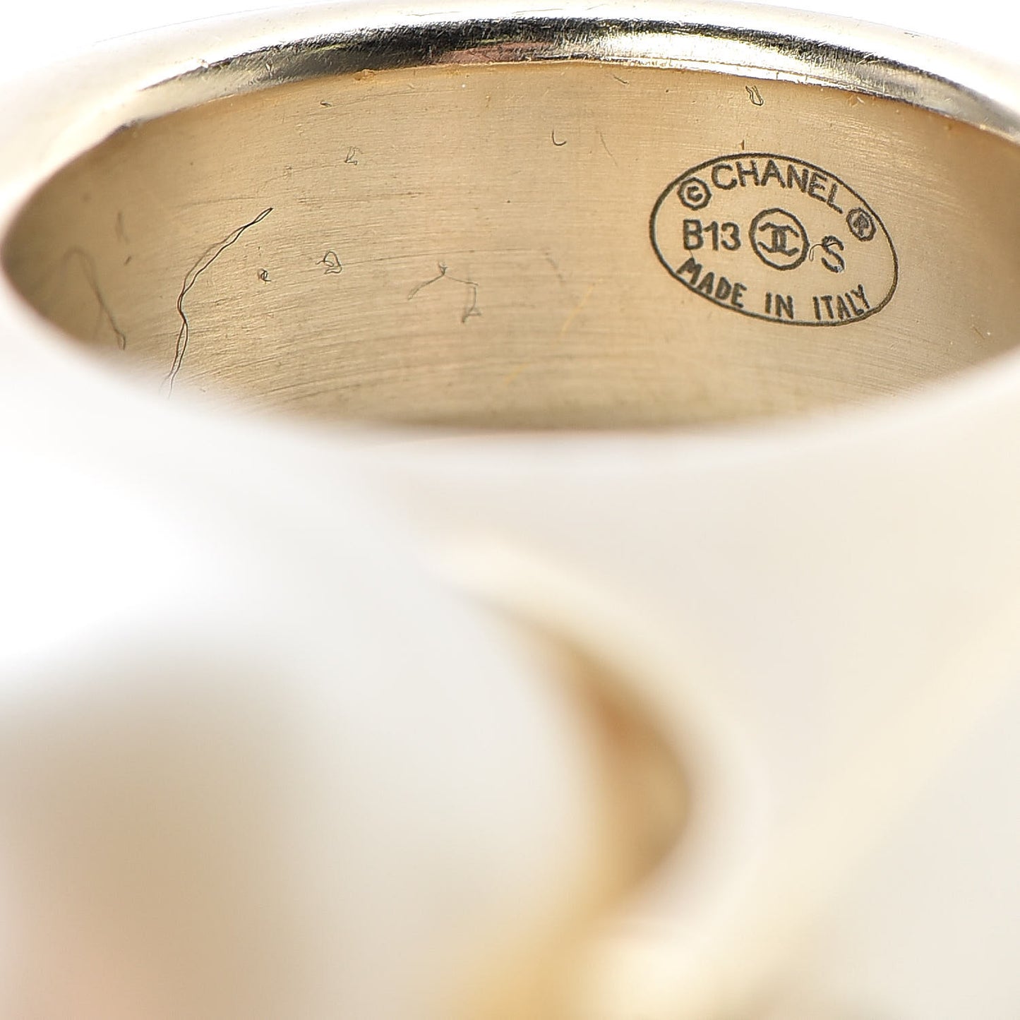 Pearl CC Ring 7 Gold