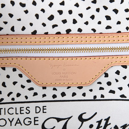 Louis Vuitton Monogram Kusama Waves Neverfull MM White 5 of 8