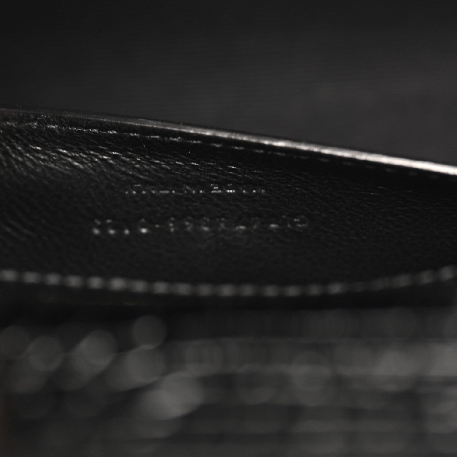 Saint Laurent Calfskin Crocodile Embossed Small Classic Monogram Kate Tassel Satchel Black 7 of 10