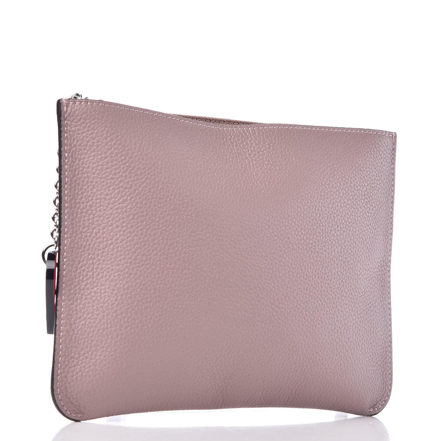 Christian Louboutin Calfskin Empire Loubicute Charms Clutch Antic Black 3 of 9