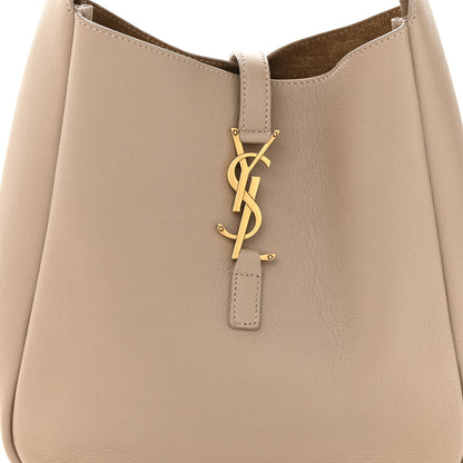 Saint Laurent Smooth Calfskin Small Le 5 A 7 Soft Hobo Dusty Grey 8 of 12