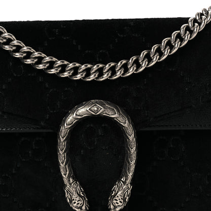 Gucci Velvet GG Monogram Small Dionysus Shoulder Bag Black 8 of 11