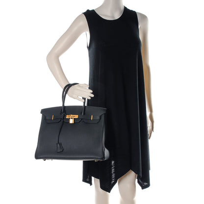 Hermes Togo Birkin 35 Bleu Ocean 2 of 25