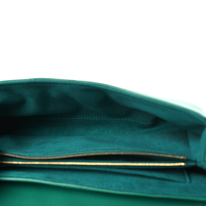 Louis Vuitton Calfskin New Wave Chain Bag MM NM Emerald 5 of 9