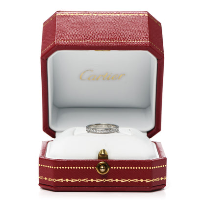 Cartier Platinum Diamond 1895 Wedding Band Ring 46 3.75 5 of 5