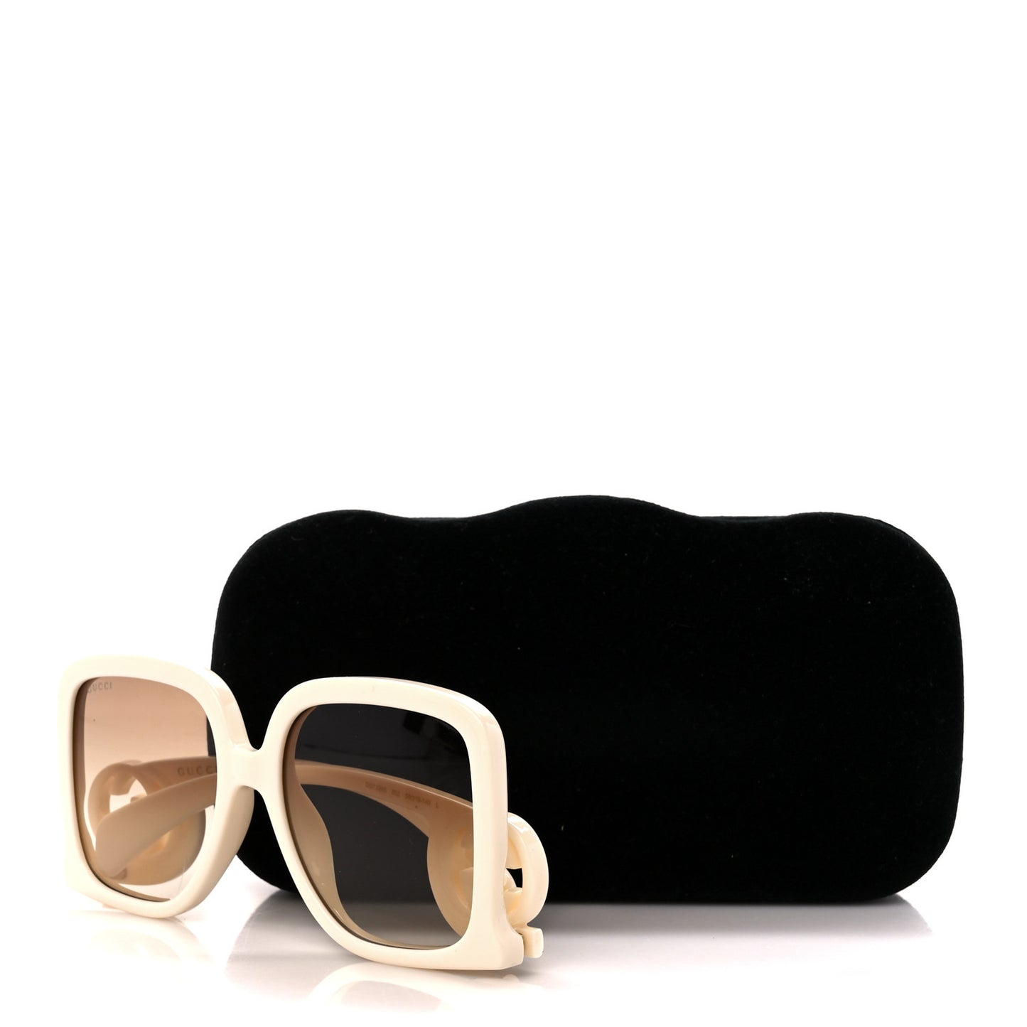 Acetate Rectangle Frame Sunglasses GG1326S White