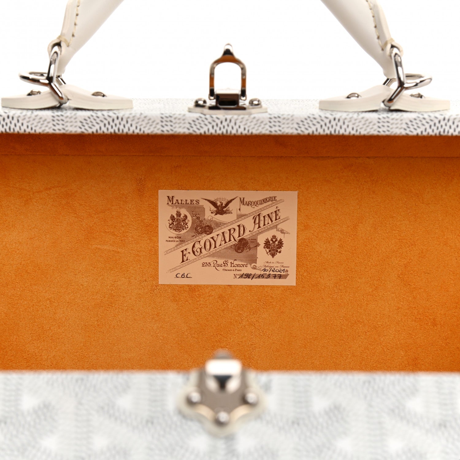 Goyard Goyardine Grand Hotel Trunk White 6 of 11