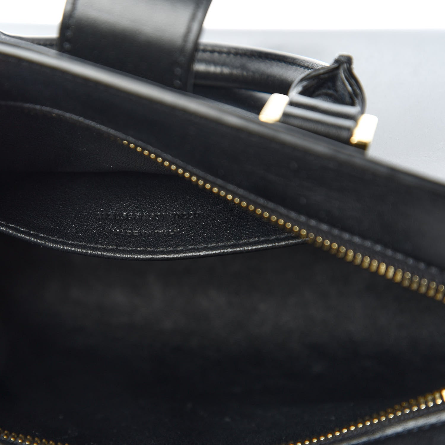 Saint Laurent Calfskin Monogram Baby Cabas Black 9 of 10
